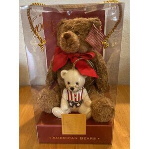 Lenox American Bears 100th Anniversary Teddy Bear With Patriotic Ornament‎